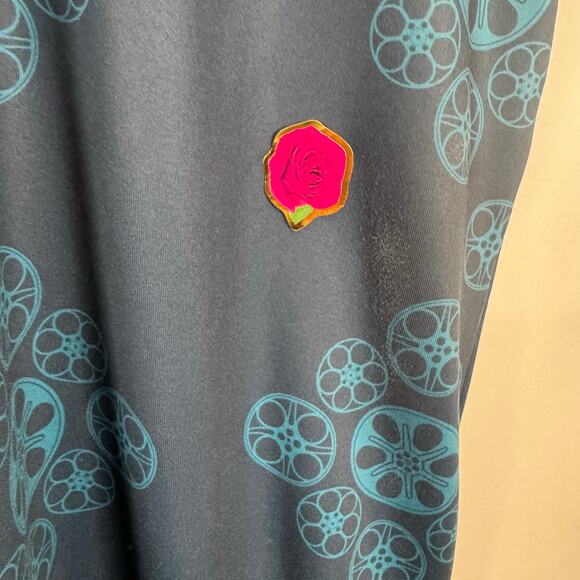 William Murray Men’s M Golf Polo Shirt Blue Movie Reel Print Stretch Performance - Picture 6 of 13